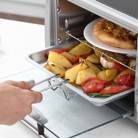 Rootz Mini Oven - Compact Oven - Tabletop Oven - Adjustable Temperature Control - 36.5cm x 26cm x 22cm