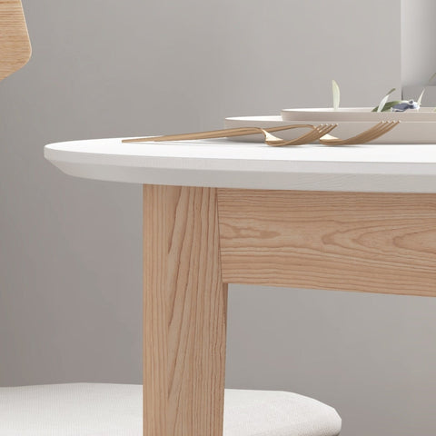 Rootz Dining Table - Kitchen Table - Space-Saving Table - Classic Scandi Design - Durable Pinewood - 75cm x 75cm x 76cm