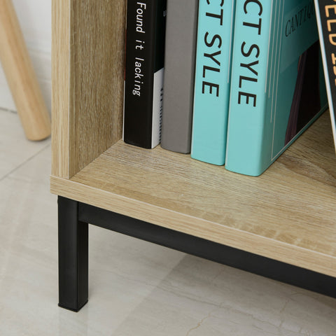 Rootz Bookcase Highboard - Wooden Bookshelf - Storage Unit - Modern Design - 60x30x150cm with Shelves and Cupboards