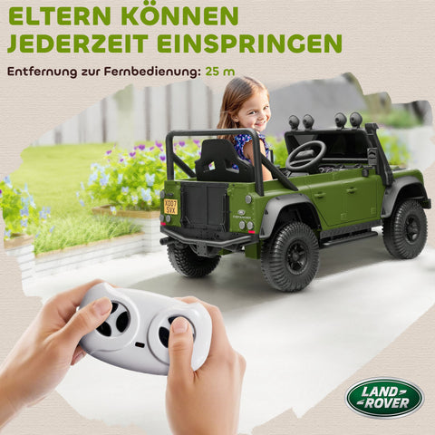 Rootz Children's Electric Car - Toy Car - Kids Ride-On Car - Safety Features - Green - 115cm x 61cm x 61cm