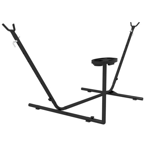 Rootz Hangmatframe - Hangstoelen - Braziliaans - Tot 280 Cm - Staal - Zwart - 285l X 125w X 110h Cm