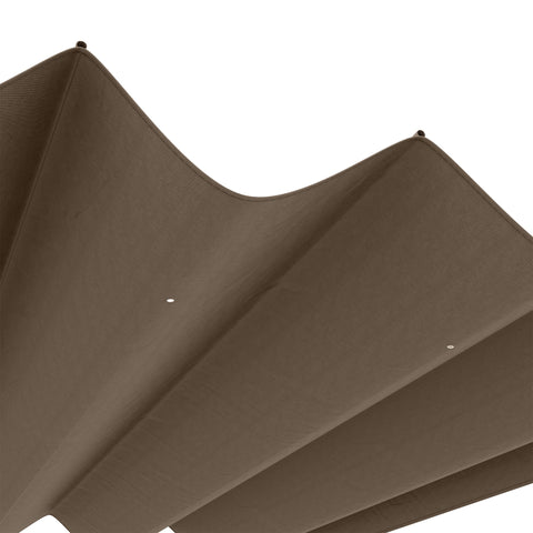 Rootz Pavilion Replacement Roof - Pergola Canopy - UV Protection - Easy Assembly - Polyester Fabric - 286cm x 245cm