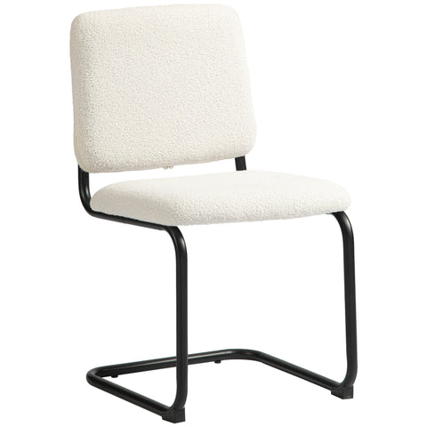 Rootz Meeting Chair - Visitor Chair - Sherpa-Fleece Chair - High Comfort - 48cm x 55cm x 85.5cm
