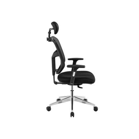 Rootz Ergonomic Office Chair - Swivel Chair - Mesh Office Chair - PU Wheels - Lumbar Support - Breathable Material - 68.5cm x 75cm x (116-134)cm