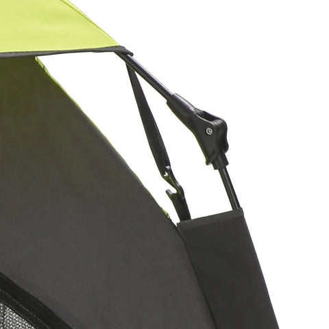 Rootz Pet Tent - Dog Tent - Outdoor Animal Tent - Ground Skewers + Transport Bag - Green + Black - 110cm x 110cm x 85cm