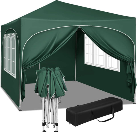 Rootz Ultimate Outdoor Gazebo - Weatherproof Pavilion - Family Tent - Strong Metal Frame - UV Protection - Easy Pop-Up - 3x3m