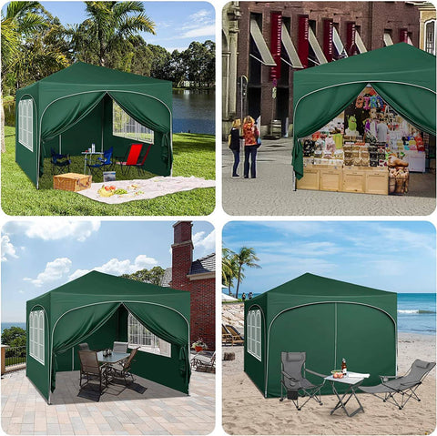 Rootz Ultimate Outdoor Gazebo - Weatherproof Pavilion - Family Tent - Strong Metal Frame - UV Protection - Easy Pop-Up - 3x3m
