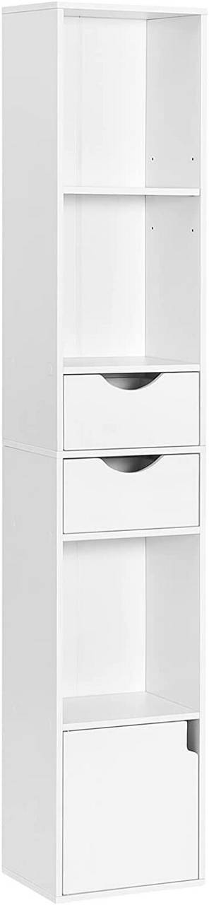Rootz Modern Multi-Functional Bookcase - Storage Shelf - Display Cabinet - Adjustable, Durable, Space-Efficient - 30cm x 158cm x 24cm
