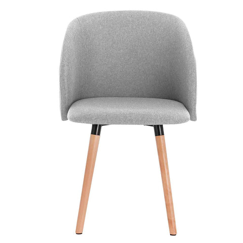 Rootz Set of 2 Dining Chairs - Accent Chairs - Upholstered Chairs - Ergonomic Design - 84cm x 47cm x 38cm