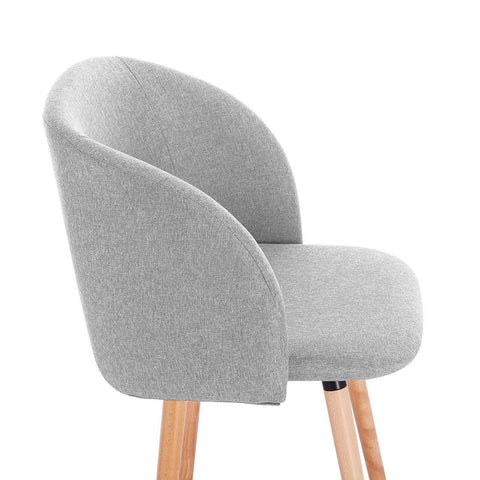 Rootz Set of 2 Dining Chairs - Accent Chairs - Upholstered Chairs - Ergonomic Design - 84cm x 47cm x 38cm