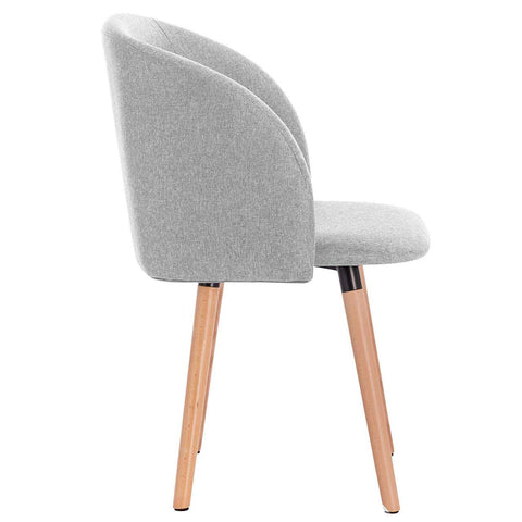 Rootz Set of 2 Dining Chairs - Accent Chairs - Upholstered Chairs - Ergonomic Design - 84cm x 47cm x 38cm