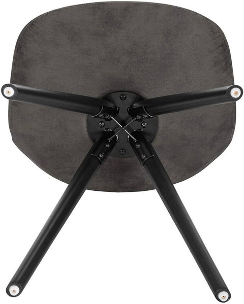 Rootz Dining Chairs Set of 2 - Upholstered Chair - Solid Wood Legs - Ergonomic Design - 85cm x 44cm x 41cm - Fabric Cover - 120kg Capacity