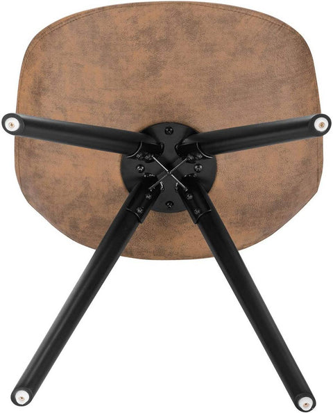 Rootz Dining Chairs Set - Solid Wood Legs - Upholstered Chairs - Comfort & Stability - 85cm total height - 44 x 44.5cm seat dimensions