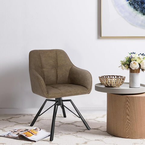 Rootz Draaibare Eetkamerstoelen - Draaistoelen - Comfortabel zitten - 360° Draaibaar, Ergonomisch Ontwerp, Duurzame Constructie - 58,5 cm x 82,5 cm x 54,5 cm