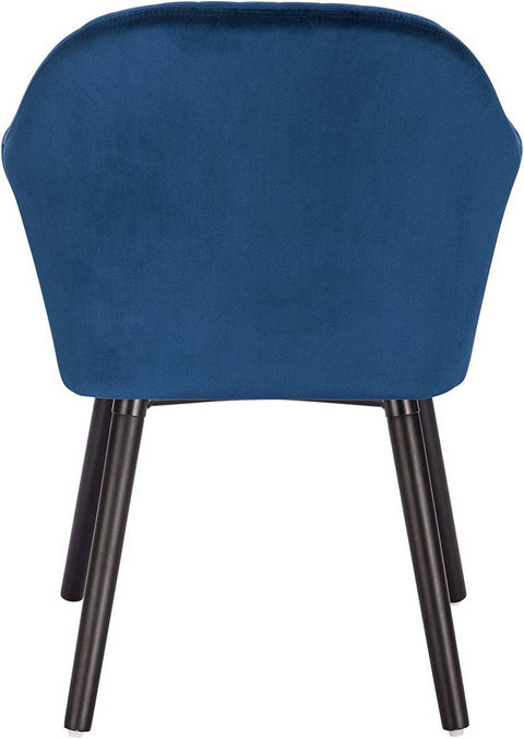 Rootz Set of 6 Dining Chairs - Velvet Upholstered - Kitchen Chairs - Ergonomic Support - Easy Assembly - Durable Build - 81cm x 40cm x 40cm