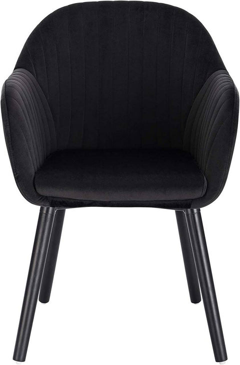 Rootz Set of 6 Dining Chairs - Velvet Upholstered - Comfortable Seating - Durable & Sturdy - Versatile Style - Easy Assembly - 81cm x 40cm x 42cm