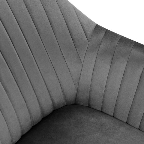 Rootz Velvet Dining Chair Set - Ergonomic Chair - Stylish Seating - Comfortable, Durable, Easy Assembly - Velvet, Solid Wood, Metal - 81cm x 40cm x 44cm