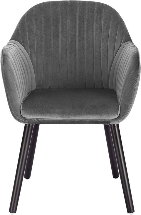 Rootz Set of 6 Dining Chairs - Velvet Chairs - Comfortable Seating - Ergonomic Design - Durable Build - Non-Slip Pads - 81cm x 40cm x 40cm