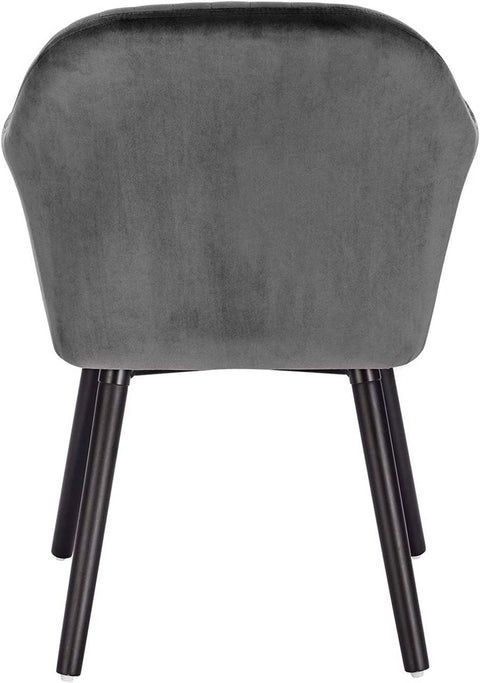 Rootz Set of 6 Dining Chairs - Velvet Chairs - Comfortable Seating - Ergonomic Design - Durable Build - Non-Slip Pads - 81cm x 40cm x 40cm