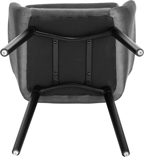 Rootz Set of 6 Dining Chairs - Velvet Chairs - Comfortable Seating - Ergonomic Design - Durable Build - Non-Slip Pads - 81cm x 40cm x 40cm