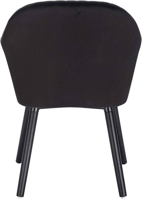 Rootz Set of 6 Dining Chairs - Velvet Upholstered - Comfortable Seating - Durable & Sturdy - Versatile Style - Easy Assembly - 81cm x 40cm x 42cm