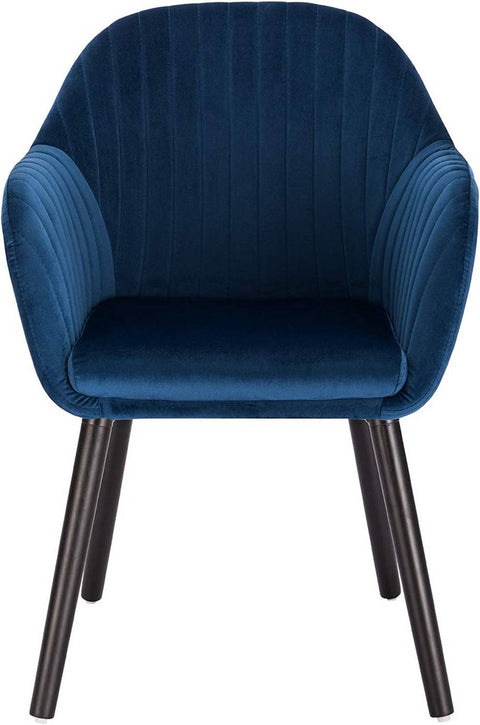 Rootz Set of 6 Dining Chairs - Velvet Upholstered - Kitchen Chairs - Ergonomic Support - Easy Assembly - Durable Build - 81cm x 40cm x 40cm