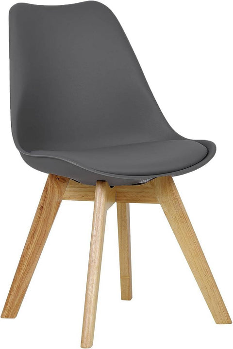 Rootz Ergonomic Dining Chair - Comfortable Seating - Stable & Durable - Foam Padding - Scandinavian Style - 82cm x 48cm x 40.5cm