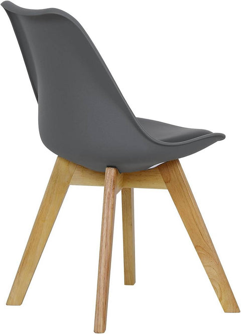 Rootz Ergonomic Dining Chair - Comfortable Seating - Stable & Durable - Foam Padding - Scandinavian Style - 82cm x 48cm x 40.5cm