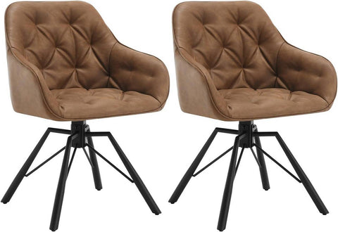 Rootz Dining Chair - Kitchen Chair - Swivel Chair - Ergonomic Design - 57.5cm x 82.5cm x 53cm