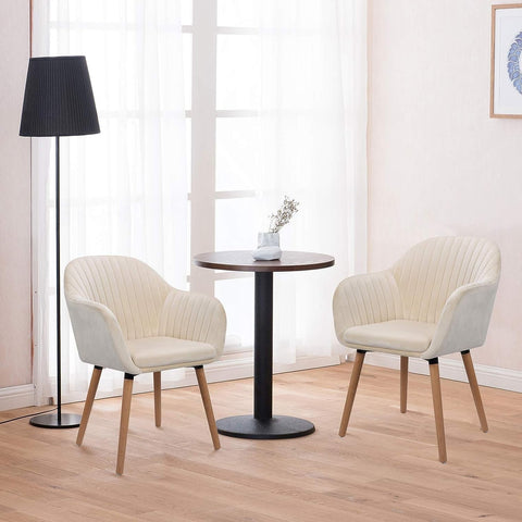 Rootz Set of 6 Velvet Dining Chairs - Elegant Chairs - Comfortable Seating - Ergonomic Design - Durable Construction - Easy Assembly - 81cm x 40cm x 40cm