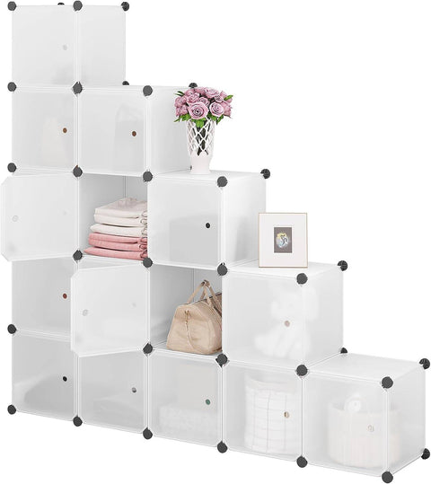 Rootz Modular Storage Cubes - Shelving System - Organizer Cubes - Large Capacity - Customizable Layout - Easy Maintenance - Each Cube 30cm x 30cm x 30cm