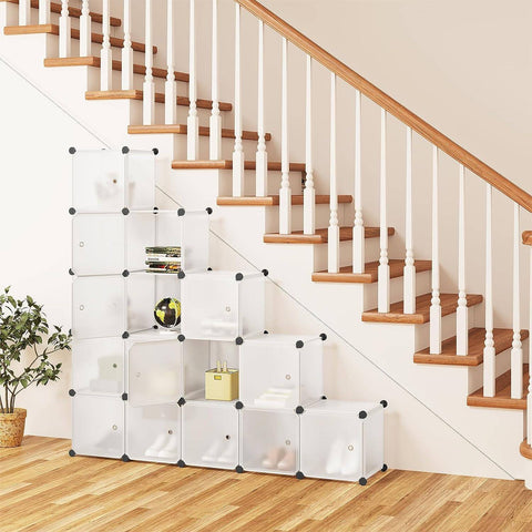 Rootz Modular Storage Cubes - Shelving System - Organizer Cubes - Large Capacity - Customizable Layout - Easy Maintenance - Each Cube 30cm x 30cm x 30cm