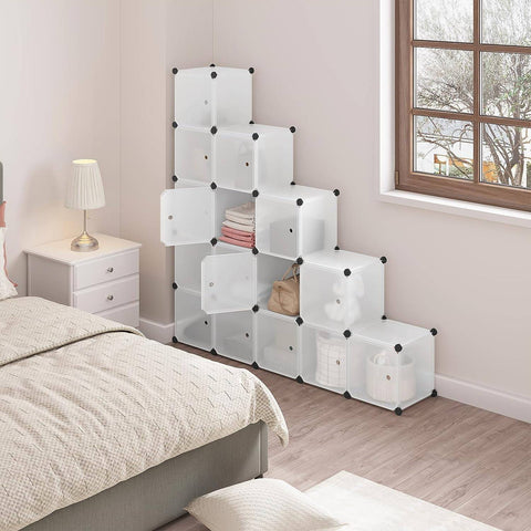 Rootz Modular Storage Cubes - Shelving System - Organizer Cubes - Large Capacity - Customizable Layout - Easy Maintenance - Each Cube 30cm x 30cm x 30cm