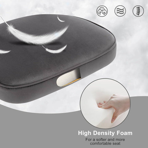 Rootz Dining Chair - Kitchen Chair - Balcony Chair - Velvet / Metal - Ergonomic Support - 54cm x 83.5cm x 52cm