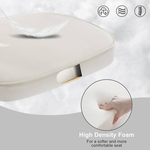 Rootz Dining Chair Set - Velvet Chair - Comfortable Seat - Ergonomic - 54cm x 83.5cm x 52cm - Modern Style - Sturdy Metal Legs