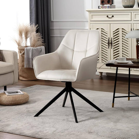 Rootz Swivel Dining Chairs Set - Modern Chairs - Padded Velvet - Ergonomic Design - 58cm x 86cm x 63.5cm