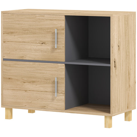 Rootz Bathroom Cabinet - Storage Furniture - Bathroom Organizer - Brown Look - 80cm x 35cm x 70cm - Stylish & Practical