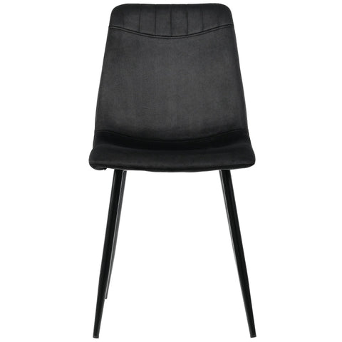 Rootz Elegant Dining Chairs Set - Velvet Look - Modern Seating - Ergonomic Comfort - 43L x 40W x 86H cm