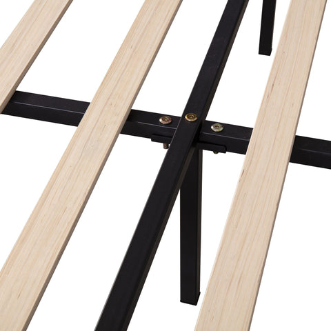 Rootz Upholstered Bed - Adjustable Headboard - Slatted Frame - Velvet Comfort - 203cm x 140cm x 118-124cm - Gray