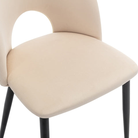 Rootz Velvet Dining Chairs - Elegant Dining Chairs - Sophisticated Seating - Comfort & Durability - 47L x 44W x 84H cm