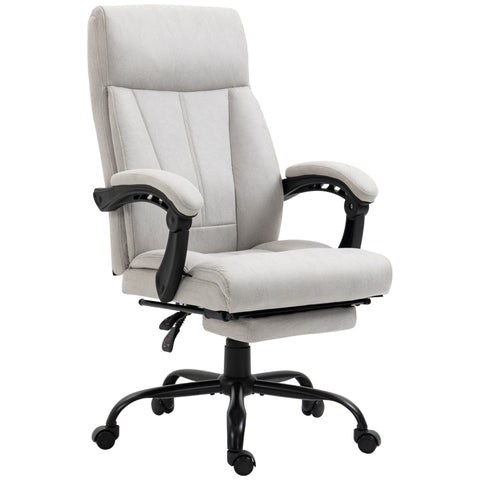Rootz Vinsetto Massage Office Chair - Ergonomic Desk Chair - Executive Computer Chair - Six Vibration Massage Points - 155° Recline and Footrest - Adjustable Seat Height - 65W x 74D x 111-119H cm