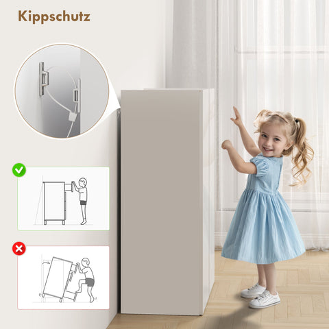 Rootz Shoe Cabinet - Shoe Organizer - Footwear Storage - Soft-Close Function - 70cm x 33.5cm - Holds 18 Pairs - Modern White  and Brown Design