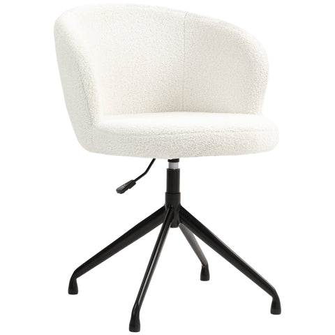 Rootz Ergonomic Office Chair, Swivel Chair - Height Adjustable, Max Load 120kg, 62x64x83-89cm, Modern Design - White