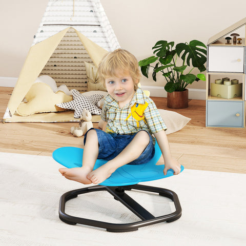 Rootz Sensory Swivel Chair for Children - Butterfly Form - Kids Balance Booster - Promotes Coordination - Blue - 57L x 56.5H cm