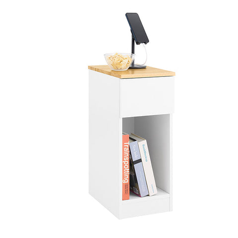 Rootz Nightstand - Bedside Table - Side Table - Stability & Storage - 25x60x40cm - Organize & Protect Floors