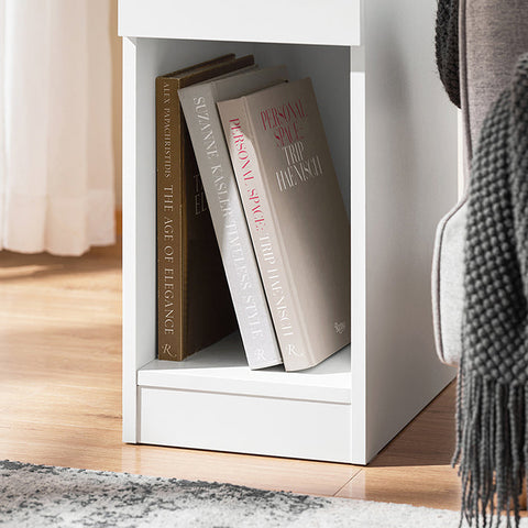 Rootz Nightstand - Bedside Table - Side Table - Stability & Storage - 25x60x40cm - Organize & Protect Floors