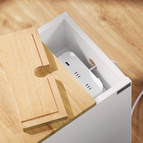 Rootz Nightstand - Bedside Table - Side Table - Stability & Storage - 25x60x40cm - Organize & Protect Floors