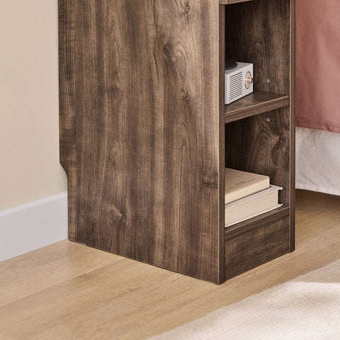 Rootz Narrow Bedside Table - Nightstand - Sofa Side Table - Space-Saving Design - 20cm W x 35cm D x 60cm H