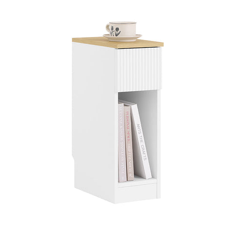Rootz Slim Side Table - Narrow Console - Space-Saving Table - Visually Appealing - 20cm x 60cm x 35cm