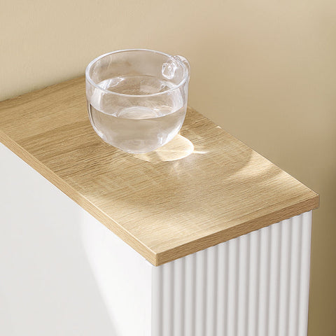 Rootz Slim Side Table - Narrow Console - Space-Saving Table - Visually Appealing - 20cm x 60cm x 35cm